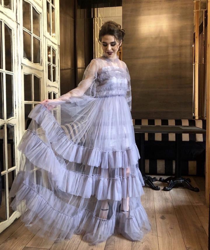 Пышное платье на выпускной узату