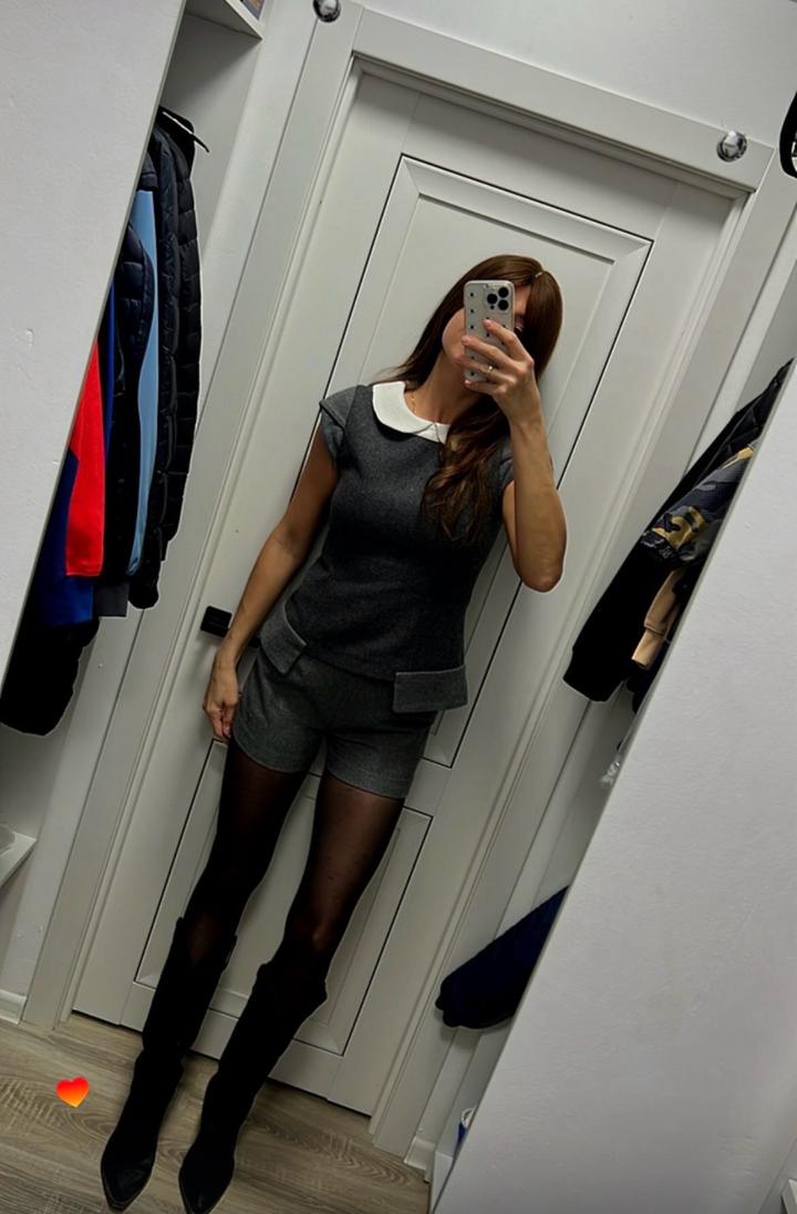 Шерстяная двойка с шортами Vivienne midow Италия