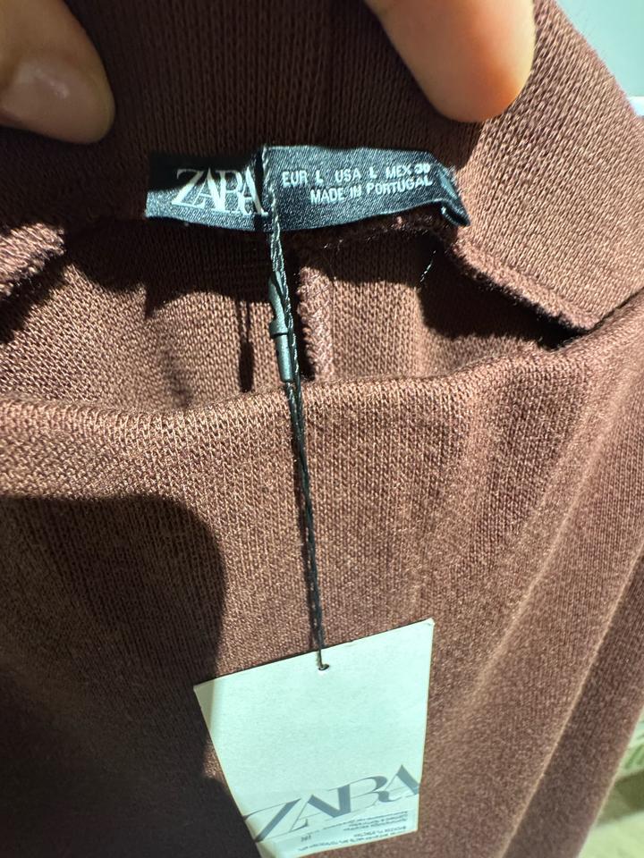 Юбка миди Zara из мягкой ткани, винного цвета