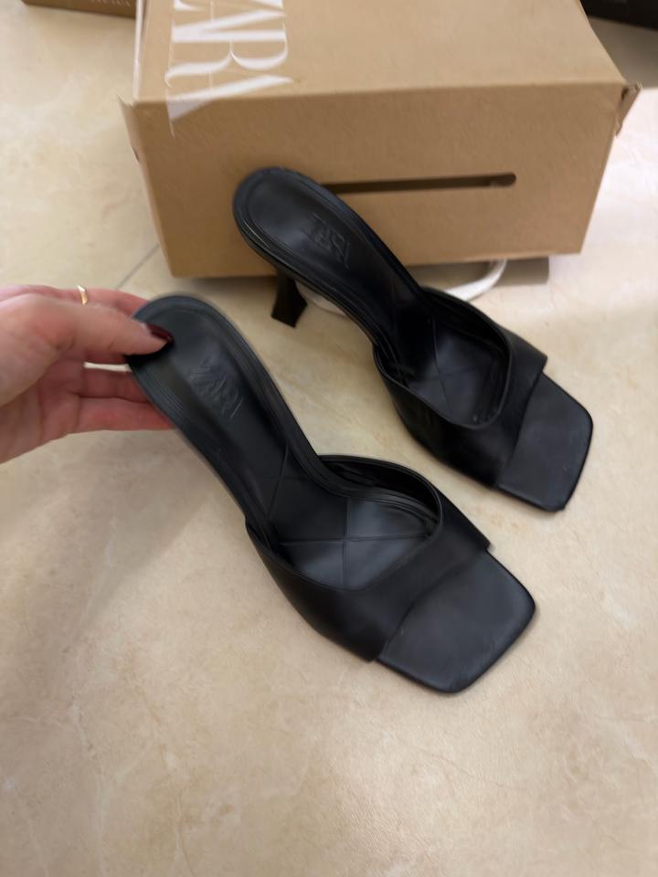Босоножки кожа Zara