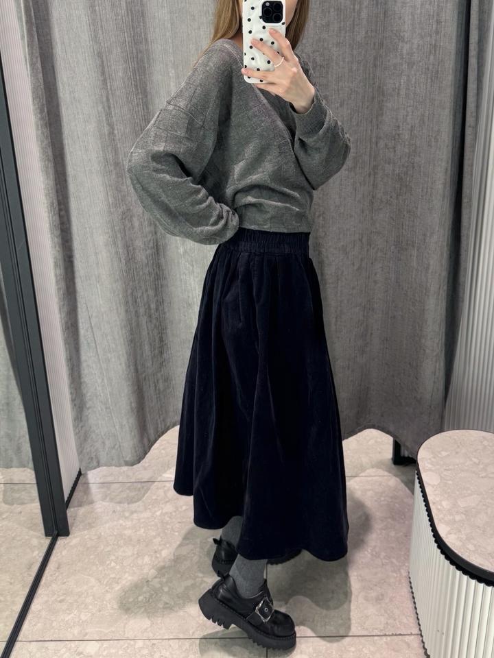Вельветовая юбка