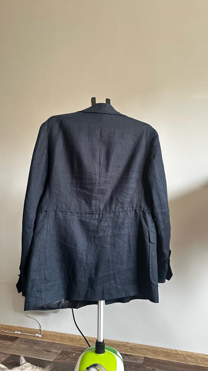 Пиджак 100% лён с подкладом