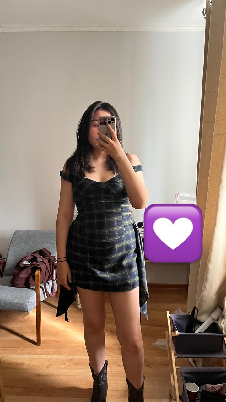 Платье клетчатое