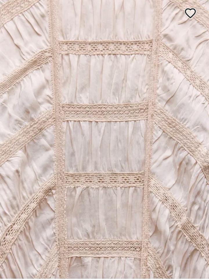 Платье Зара молочная