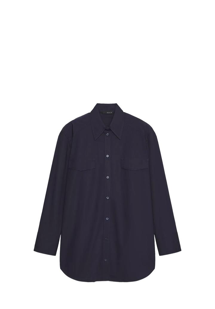 Zara рубашка из поплина с под плечиками