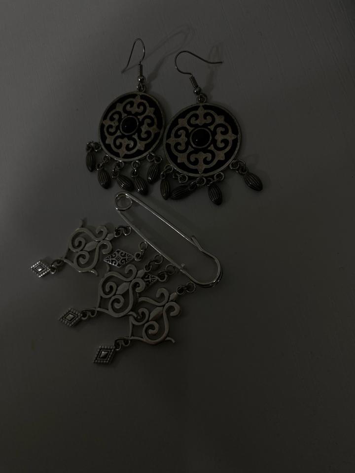 Серьги в этническом стиле (handmade-look)