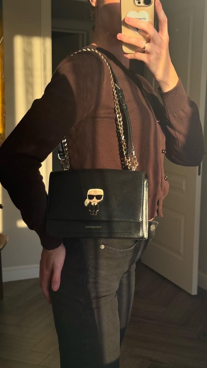 Черная сумка Karl Lagerfeld