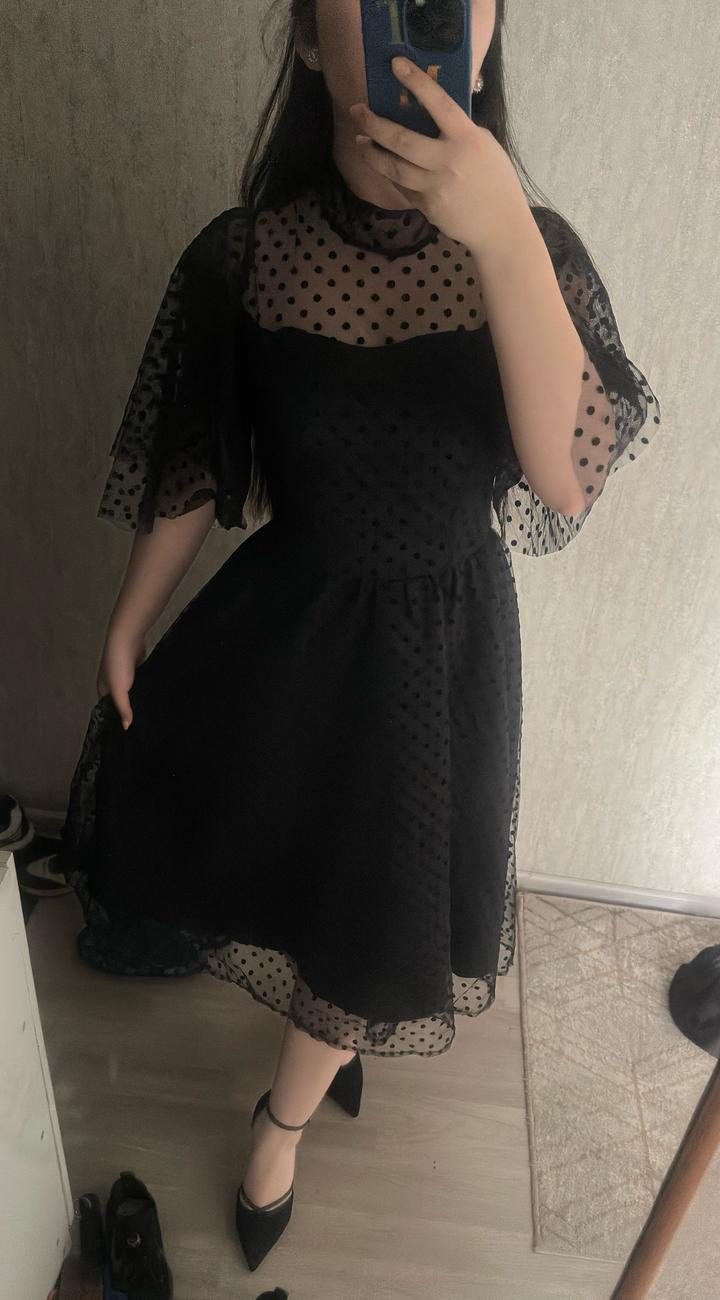 Черная вечерняя платье🖤