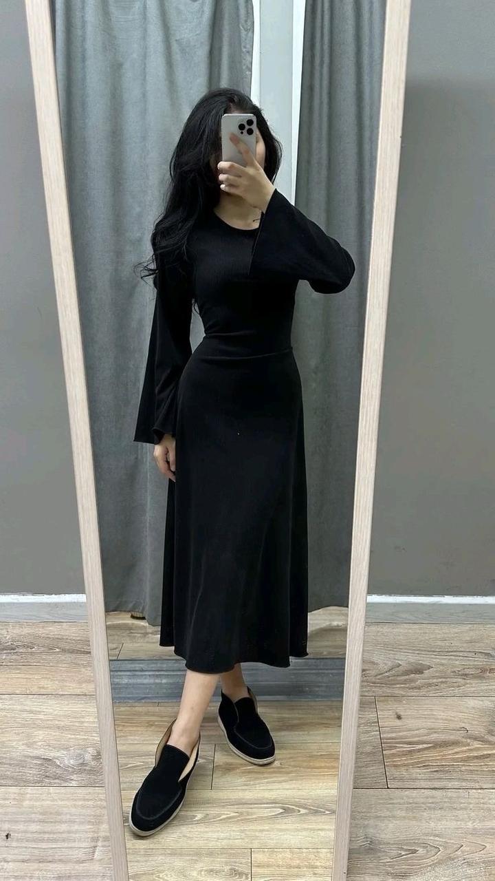 Платье на завязках сзади