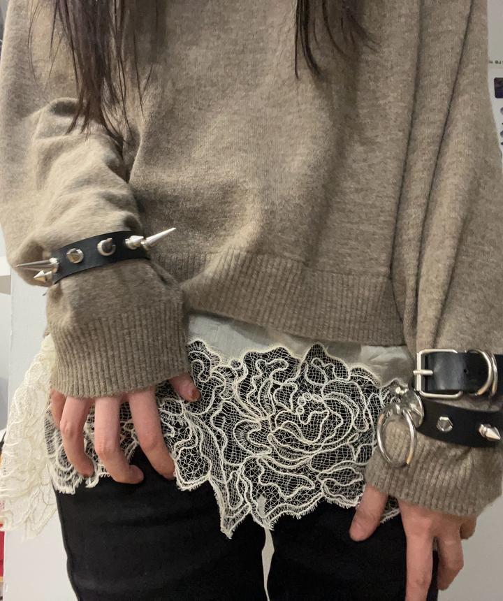 Свитер с кружевами Zara