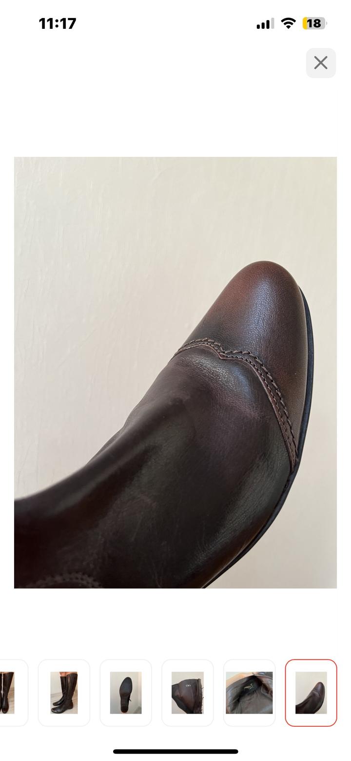 Чисто кожаные сапоги