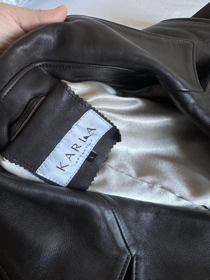 Тренч из натуральной телячьей кожи, размер L