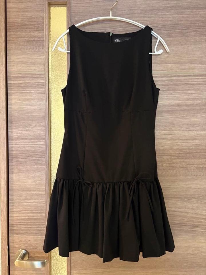 черное платье zara