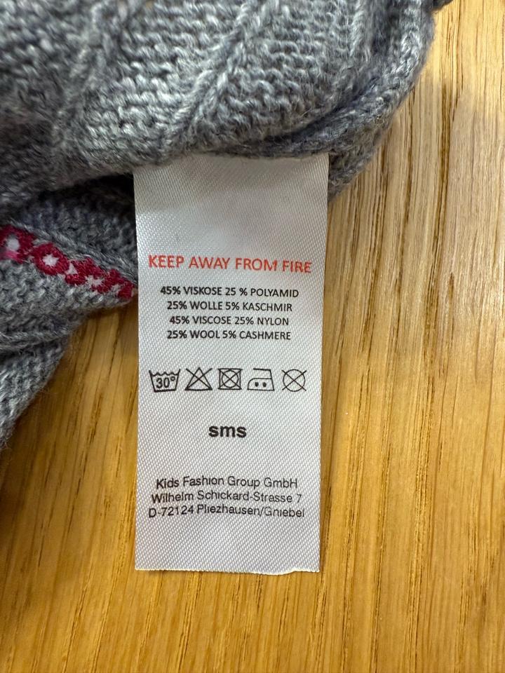 Серый шерстяной / кашемировый кардиган для девочки из бренда Belly button
