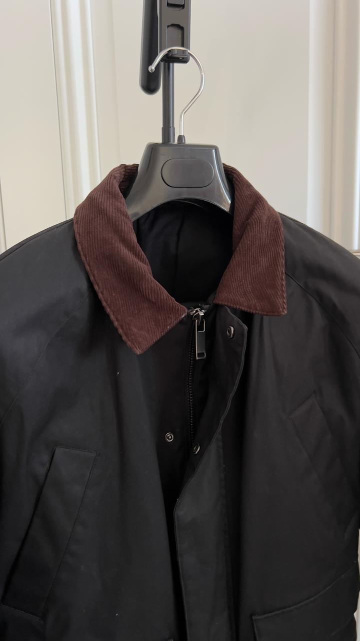 Куртка мужская из вощеной ткани Zara