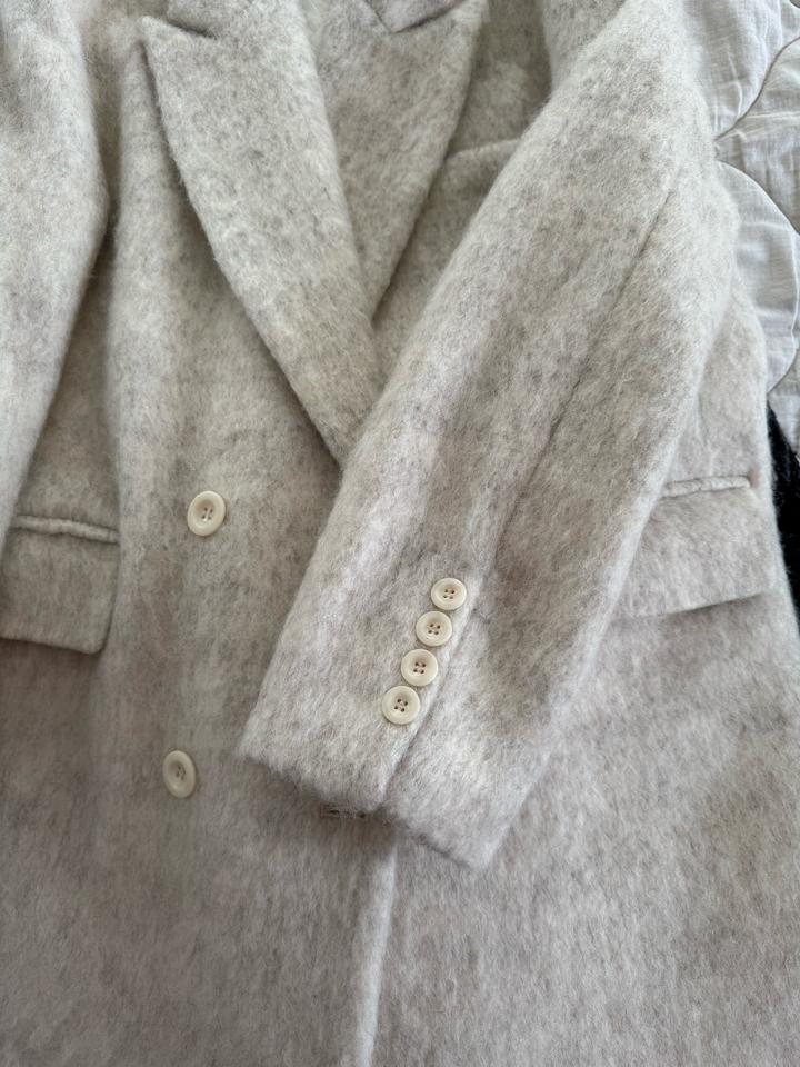 Шерстное стеганое пальто