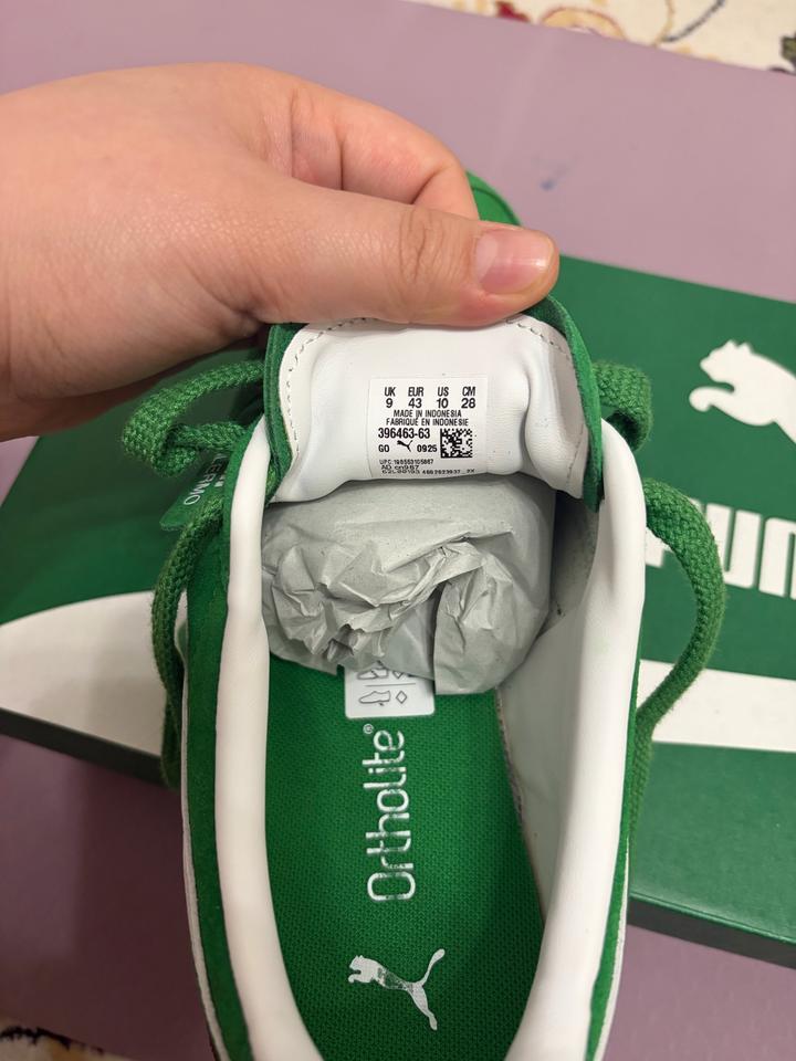 Зеленые кеды кроссовки модель PUMA Palermo
