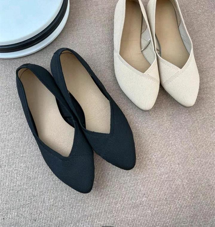 Балетки из трикотажного полотна, р.38