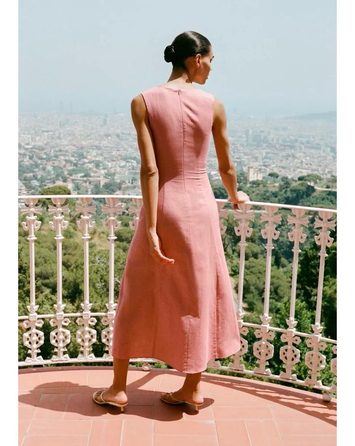 Платье Zara из льна с биркой