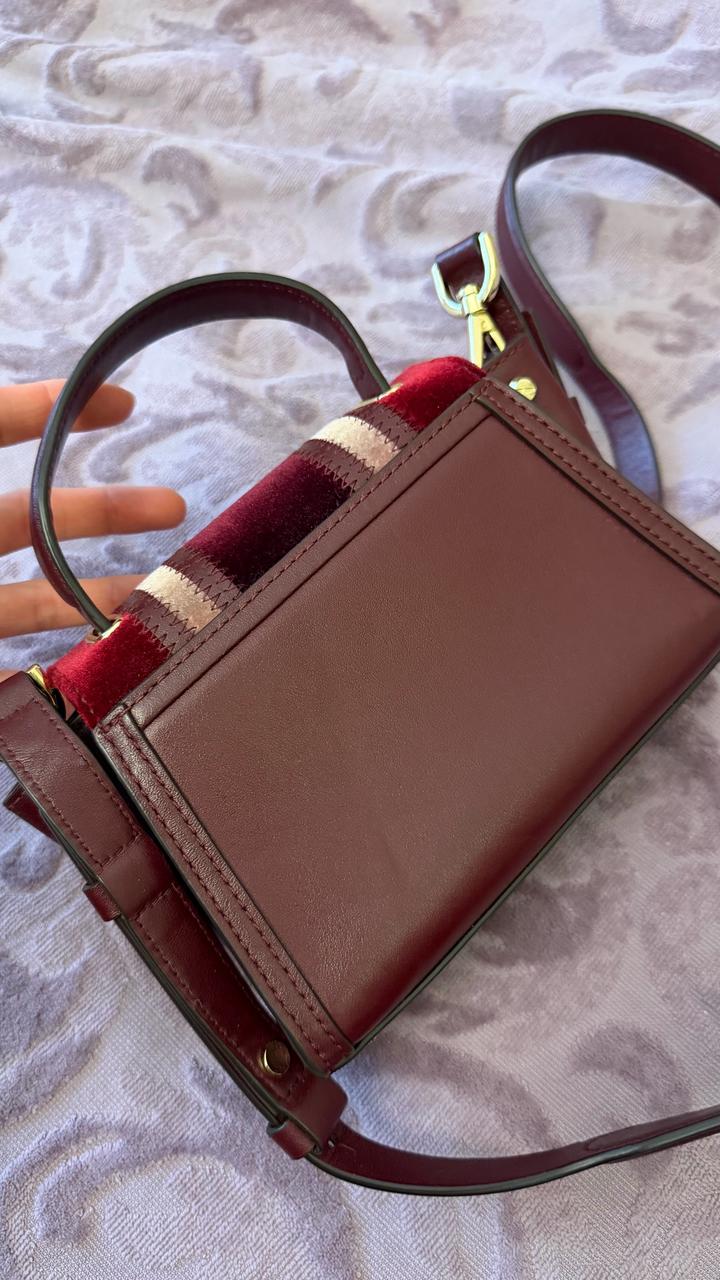 Бордовая сумка мини Michael Kors