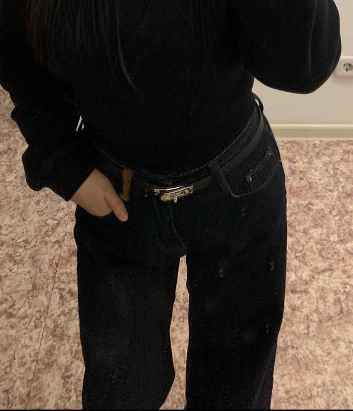 джинсы темно синие