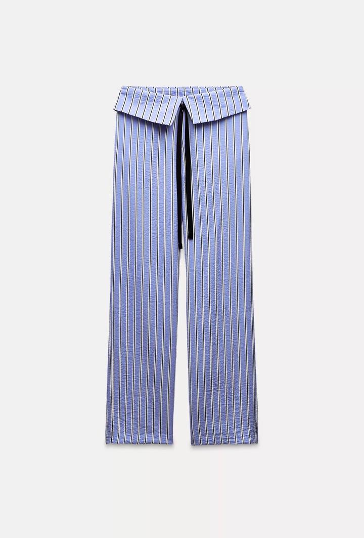 Zara брюки в полоску