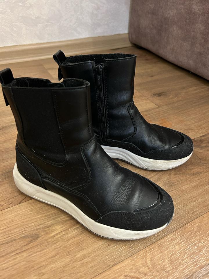 Ботинки кожаные