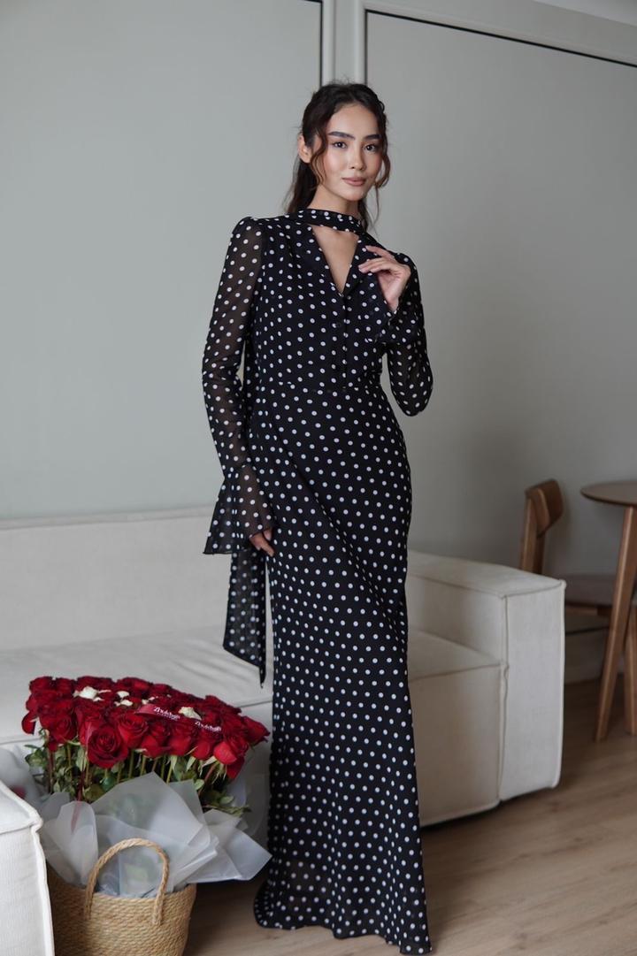 Черное платье шифоновое новое