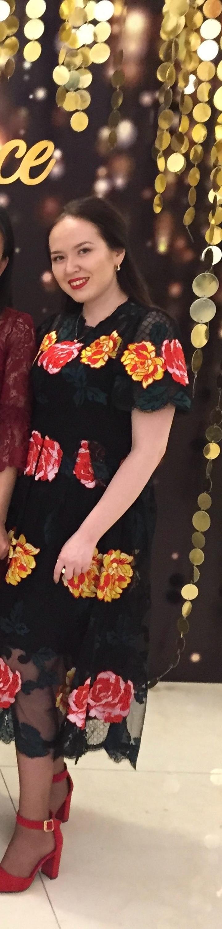 Цветочное платье ручной работы