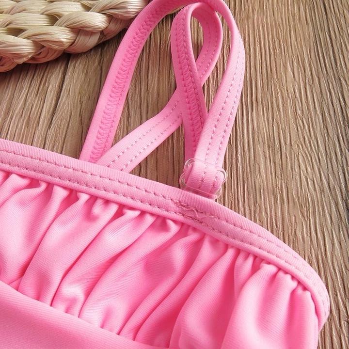 Розовый купальник для девочек