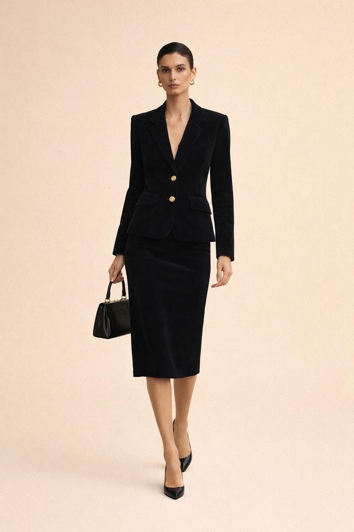 Костюм бархатная двойка