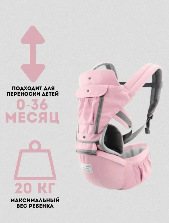 Эргорюкзак кенгуру розовый