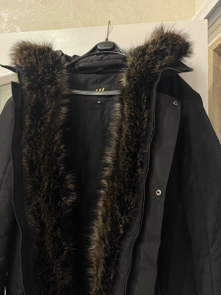 Мужская куртка утеплитель мех енота
