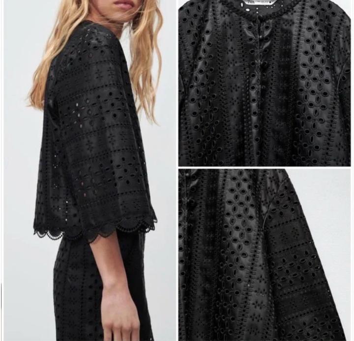 Кожаная двойка zara