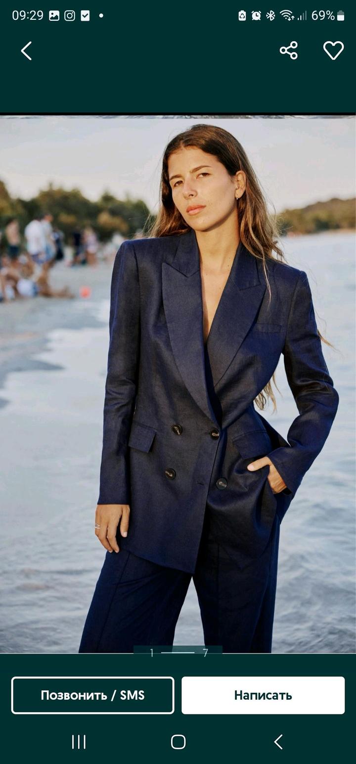 Лен двойка zara 100%лен