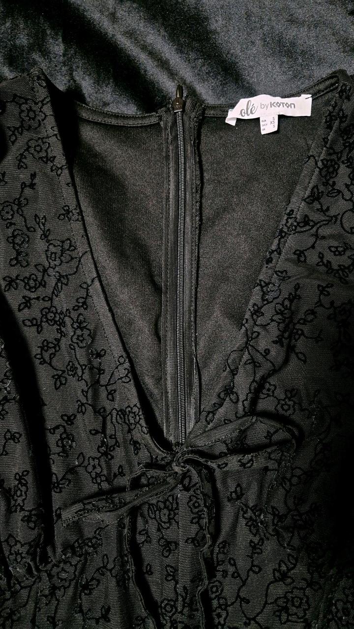 Черное платье комбинезон Koton