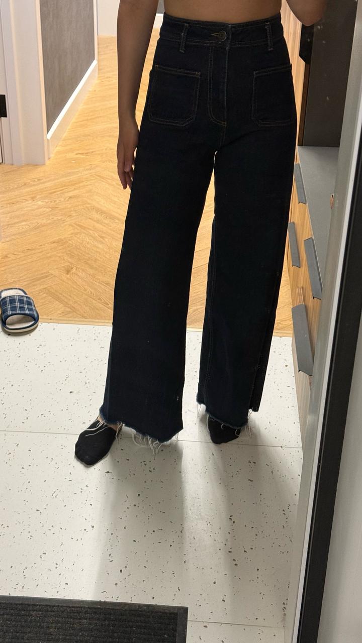 Джинсы кюлоты zara