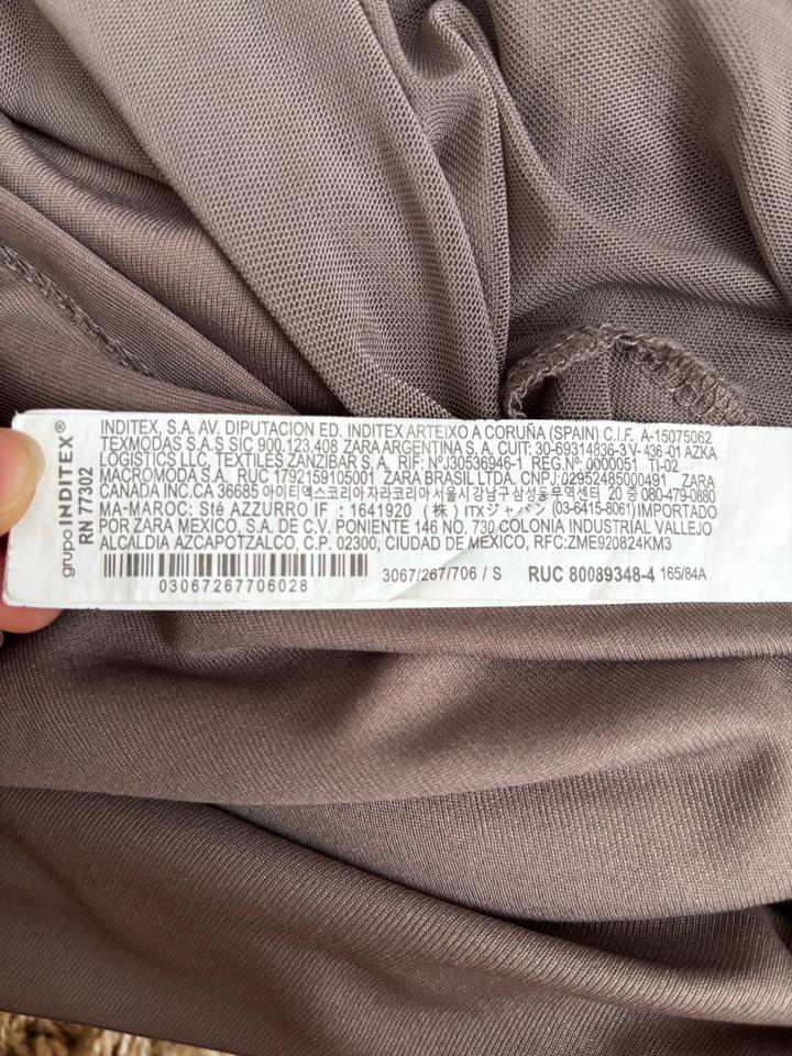 Коричневое платье от ZARA