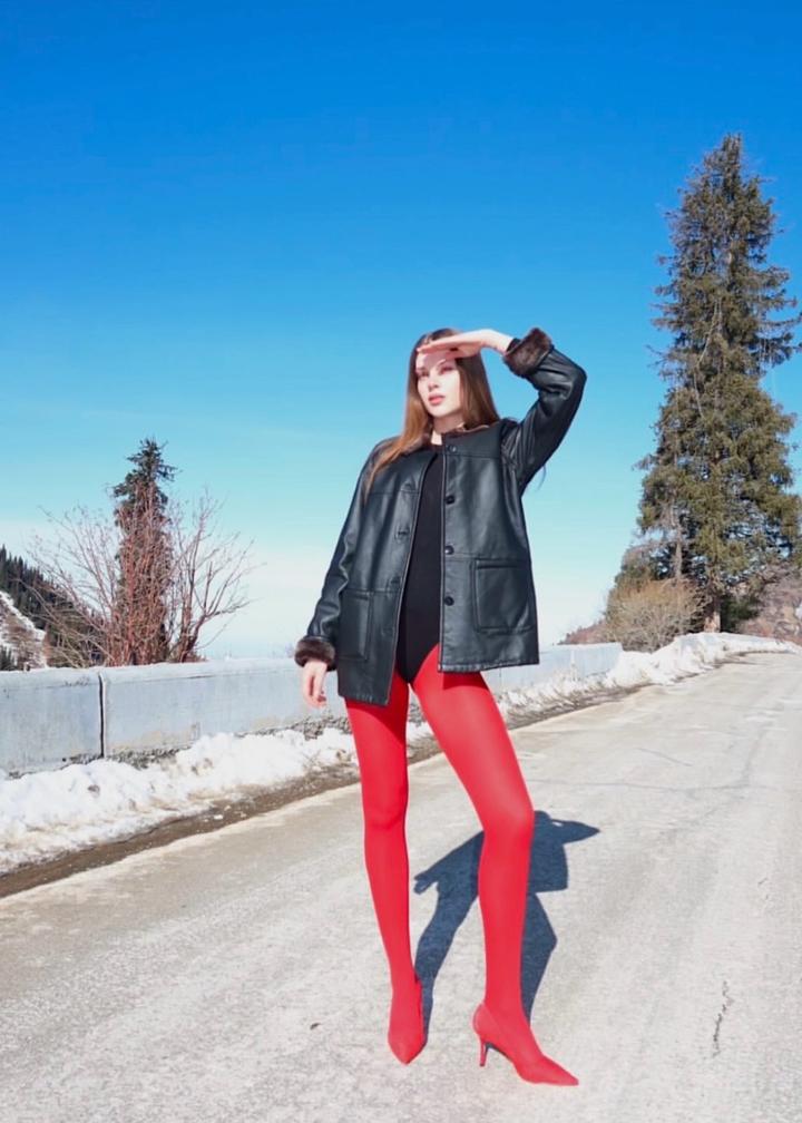 Кожаная дубленка