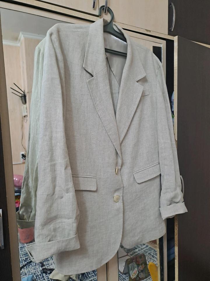 Двойка пиджак и брюки лён