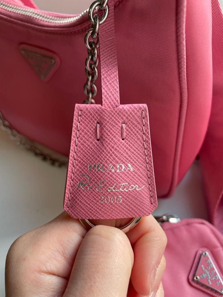 Розовая Винтажная Сумка Prada