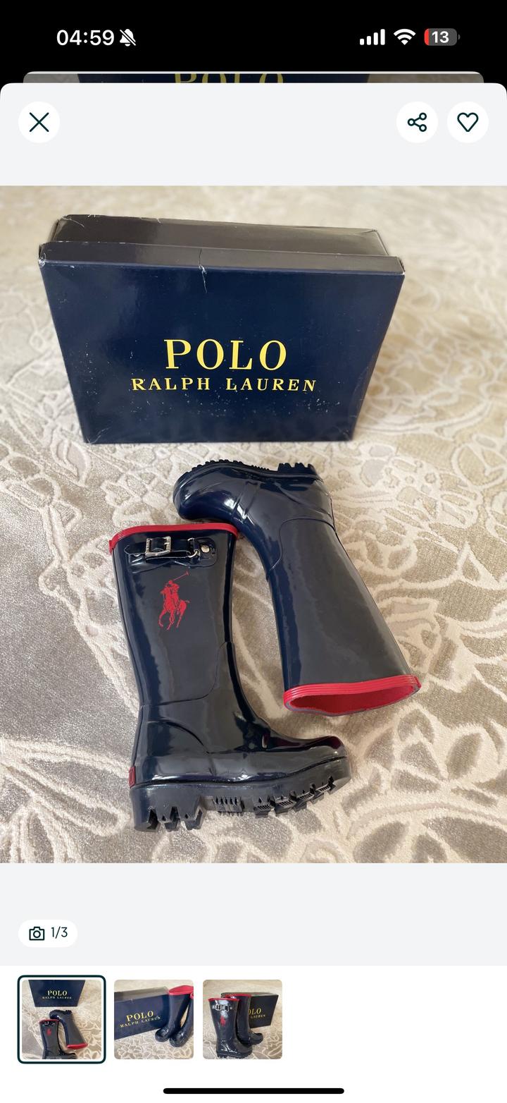 Детские резиновые сапоги Ральф Лорен