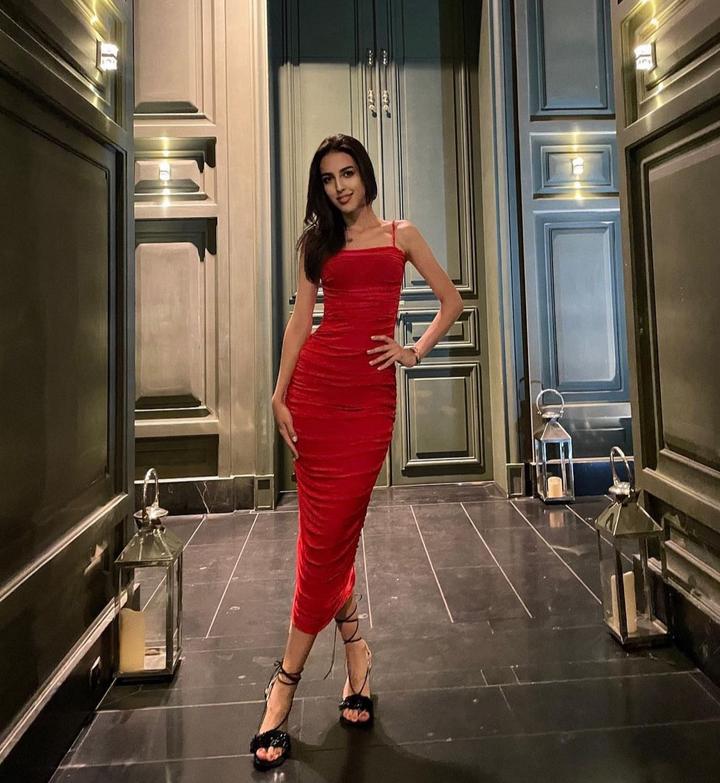 Платье Красное Гусеница