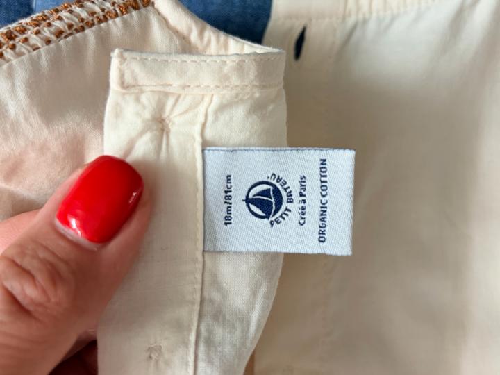 Детское платье Petit Bateau 12-18 мес