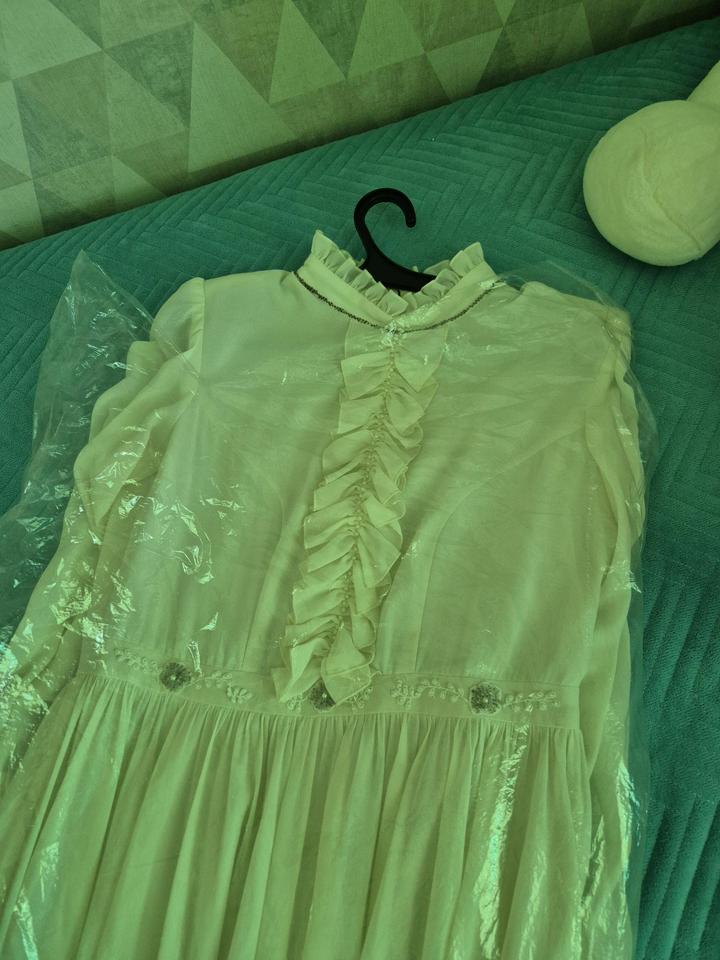 Платье на узату. Айвори. 48размер