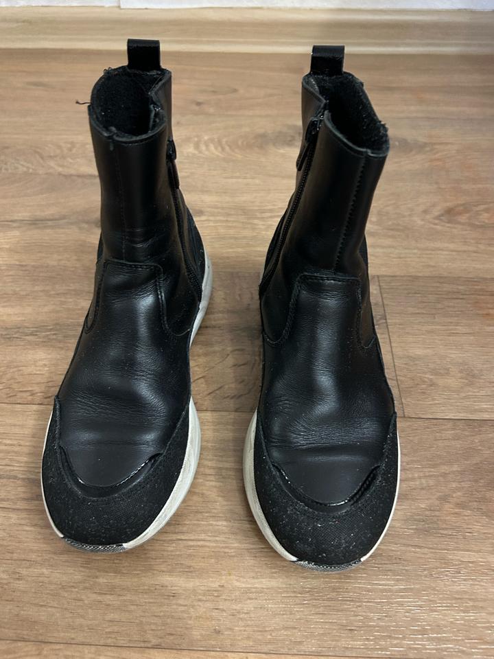 Ботинки кожаные