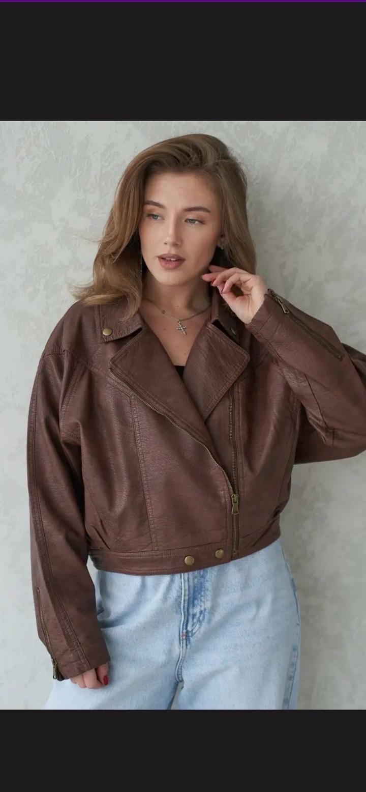 Косуха женская кожаная 46-48