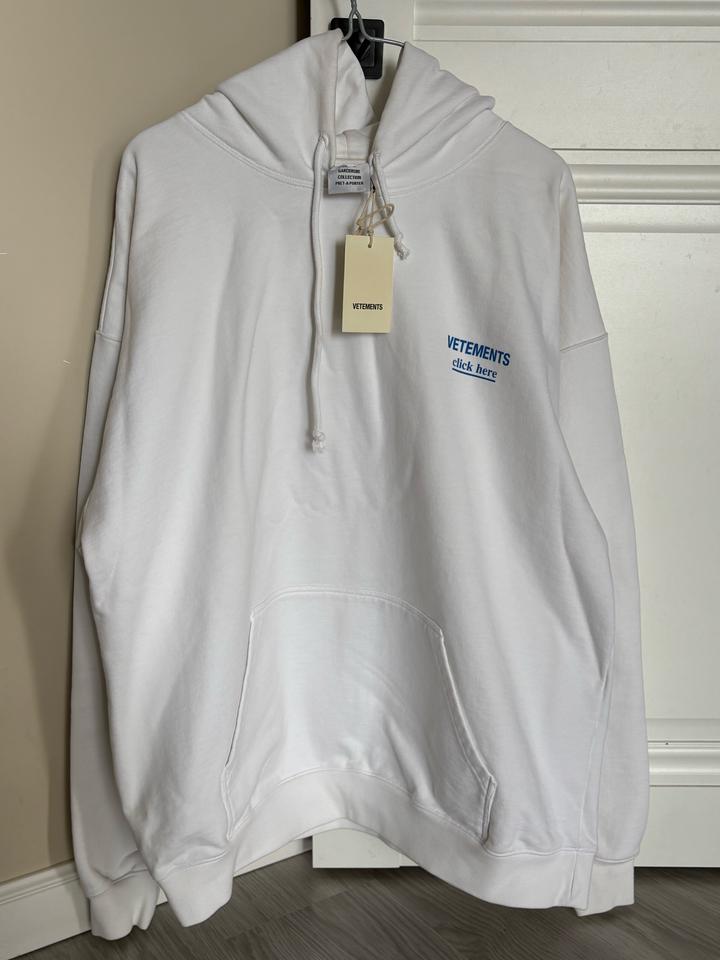 Худи Vetements белое