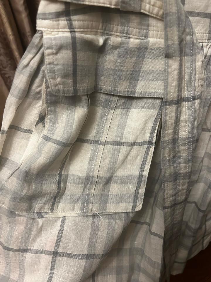 Серо-белое клетчатое Burberry юбка