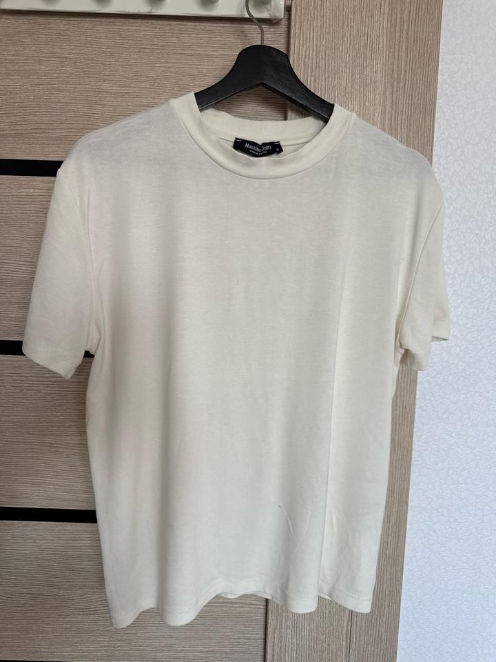 Massimo Dutti футболка, светло бежевая